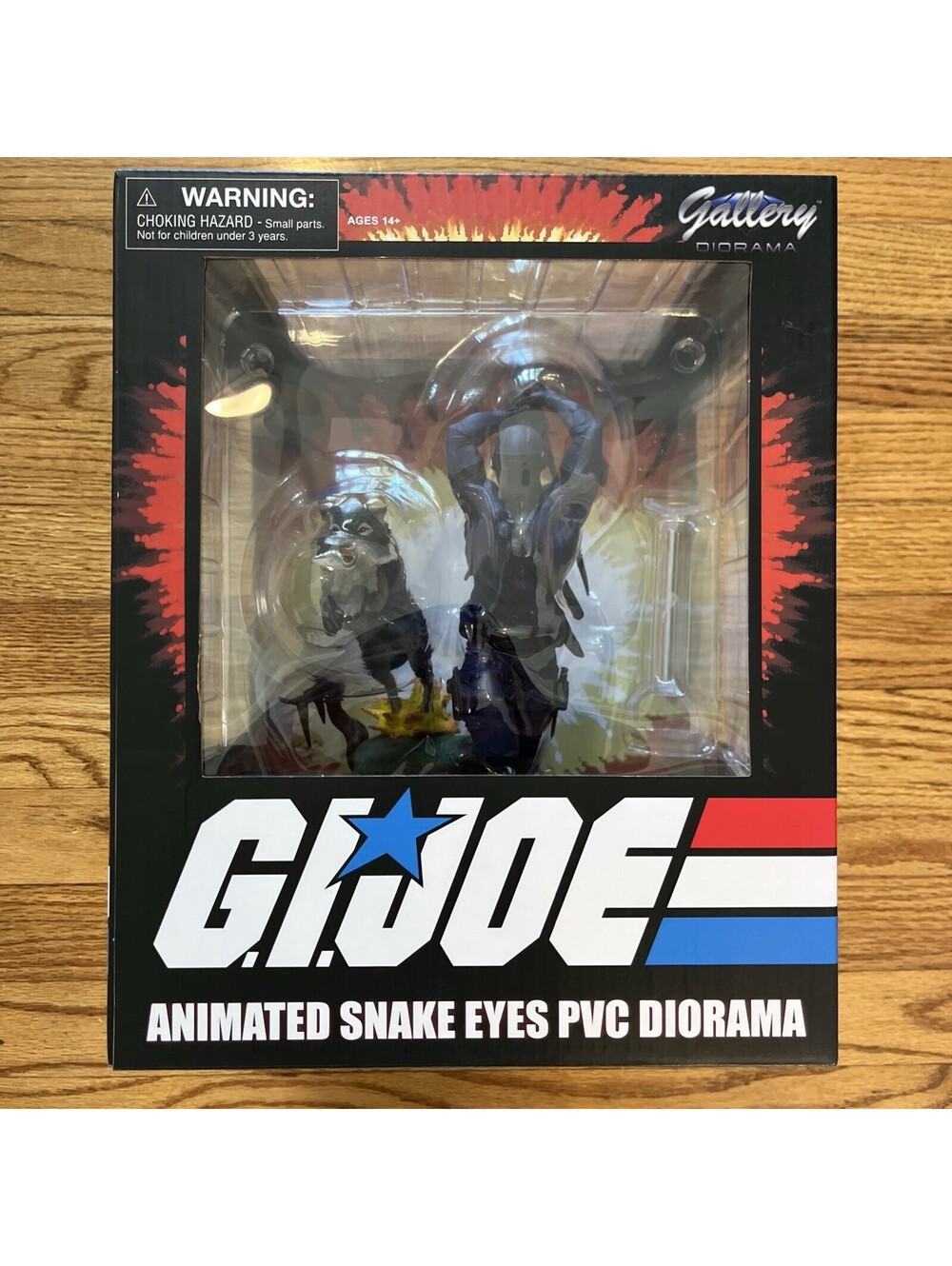 Hasbro G.I. Joe Animated Snake Eyes 11" PVC Diorama Diamond Select New Sealed